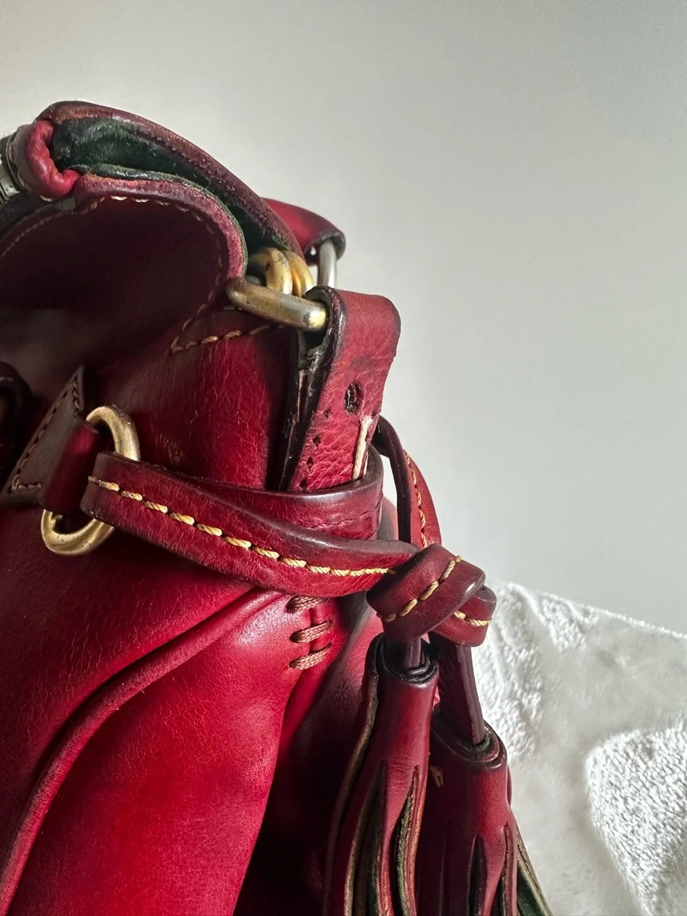 Dooney & Bourke Florentine Satchel Mini in Bordeaux